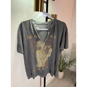 vintage mariah carey tee distressed xl collectors tee butterfly gray preworn GUC